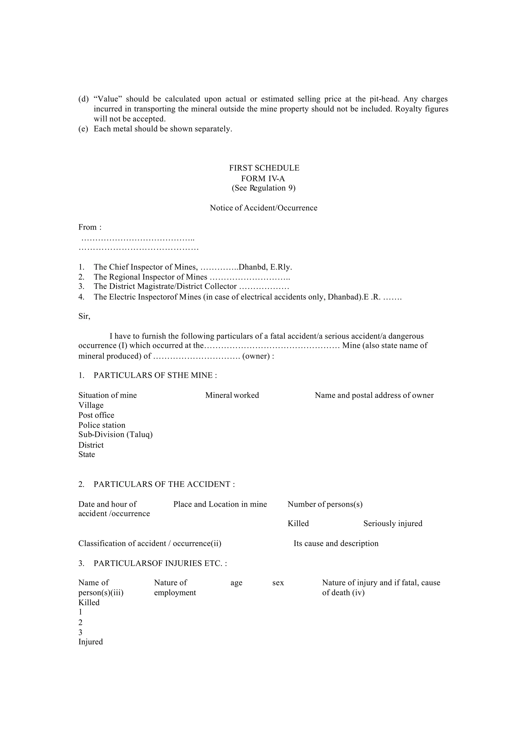 Mining Avocation Form Metalliferous Mines Regulation, 1961.pdf