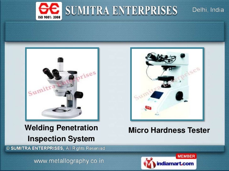 Metallurgical Laboratory Equipment by SUMITRA ENTERPRISES New Delhi.ppsx