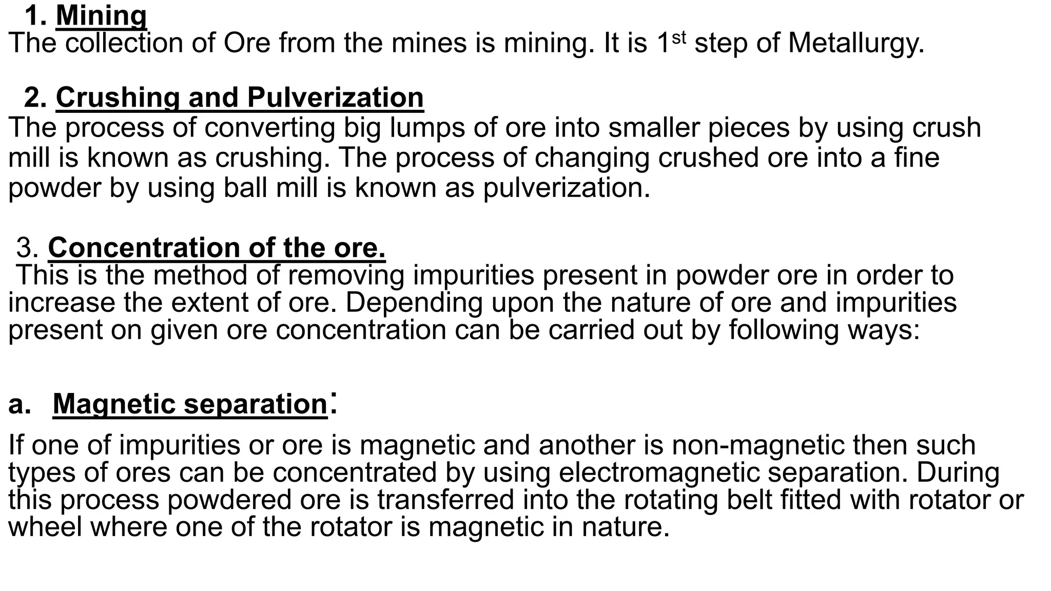 Metallurgical process.pptx | Chemistry | Science