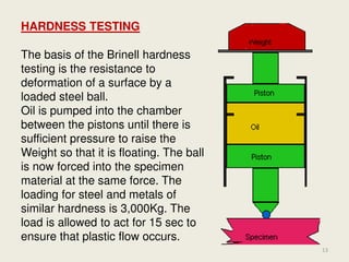 • At point S in the Stress-Strain Diagram the stress
reaches the maximum value, which is called ultimate
tensile strength (tensile strength):
σt= FS / S0
• Continuation of the deformation results in breaking the
specimen - the point B in the diagram (from Ultimate
load S to breaking point B)
• The actual Stress-Strain curve is obtained by taking into
account the true specimen cross-section instead of the
original value.
5/27/2015
Mohd. Hanif Dewan, Chief Engineer and
Maritime Lecturer & Trainer, Bangladesh.
13
 