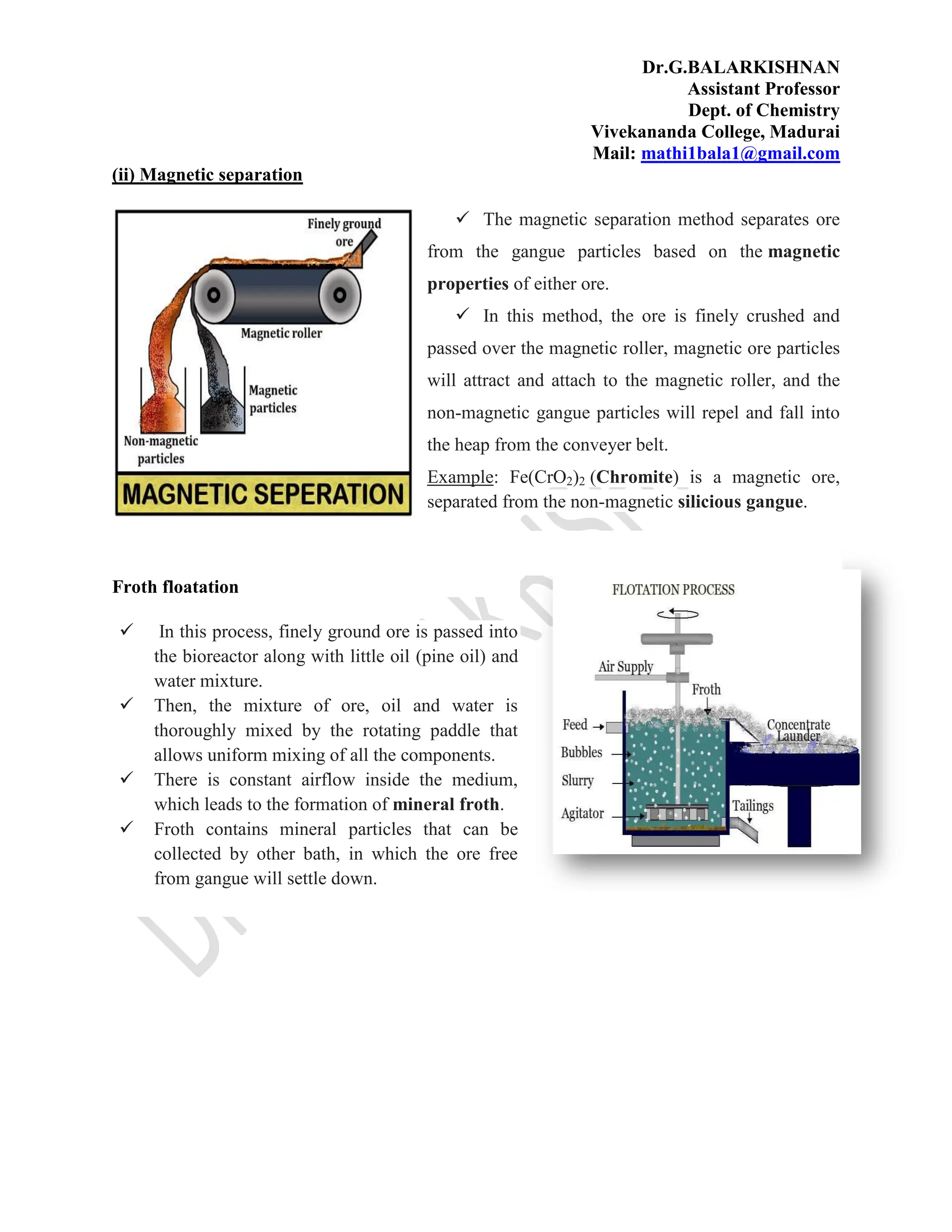 Metal Purification Process Metallurgy: Purification methods of ores.pdf