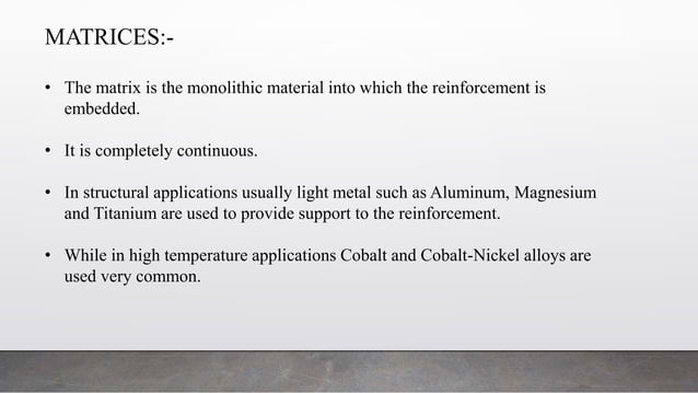 Metal Matrix composites | PPT