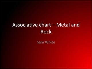 Associative chart – Metal and Rock Sam White 