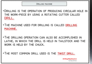 lathe tools and drilling machine | PDF