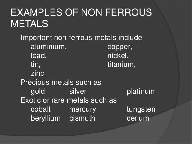 ferrous metals contain