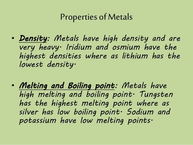 metals