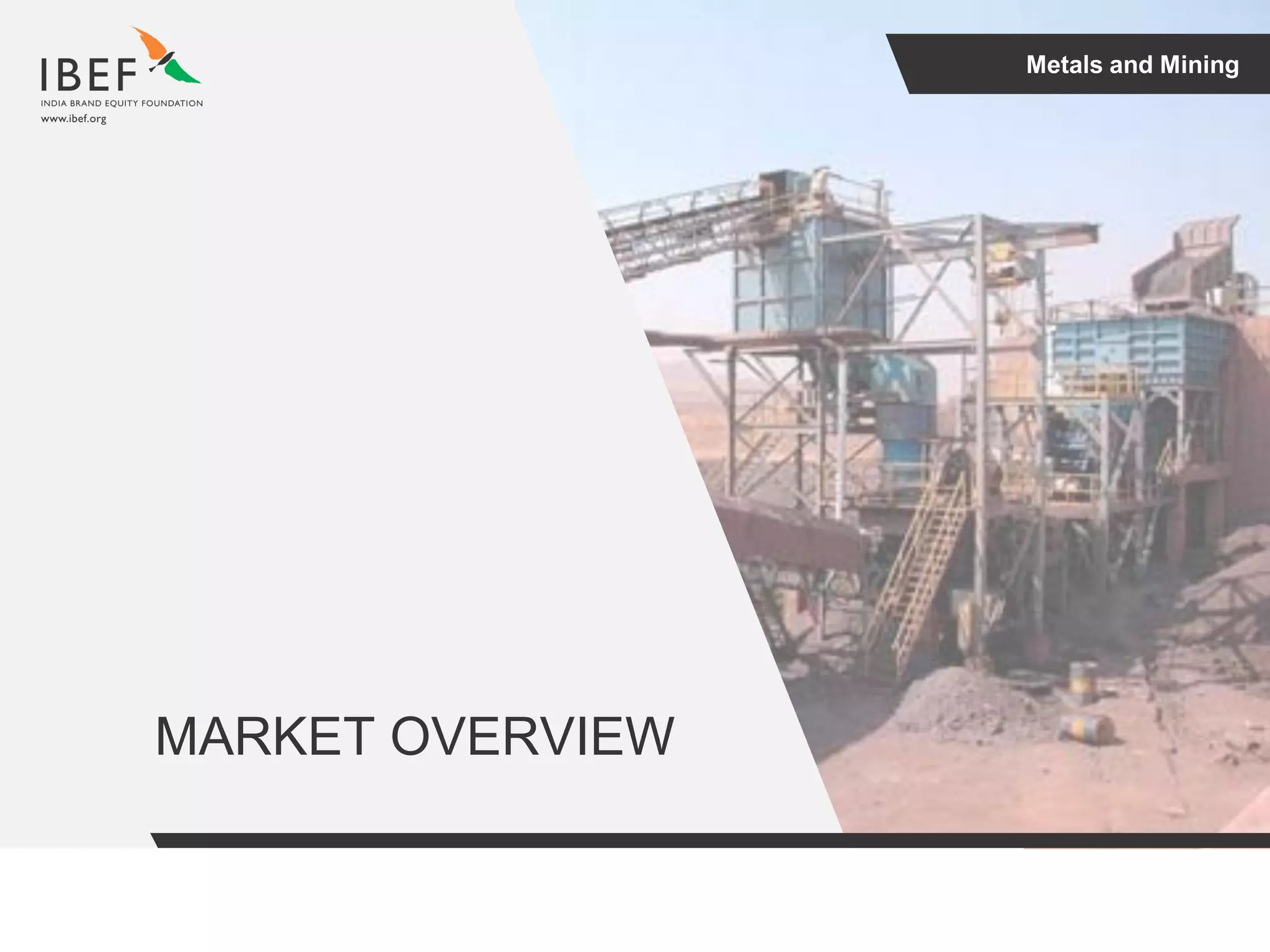 Metals and Mining
MARKET OVERVIEW
 