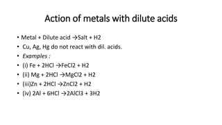 Metals and non metals | PPTX