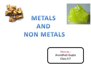 Efforts By –
Arundhati Gupta
Class X F
 