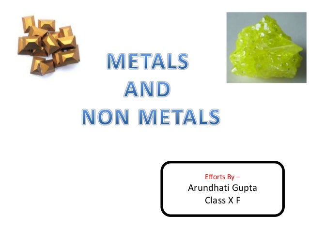 METALS AND NONMETALS CLASS 8 EBOOK METALS AND NONMETALS CLASS 8 EBOOK