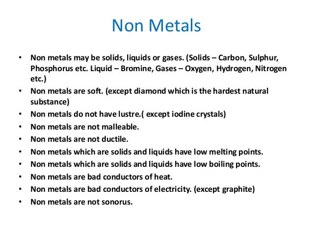hydrogen metal or nonmetal