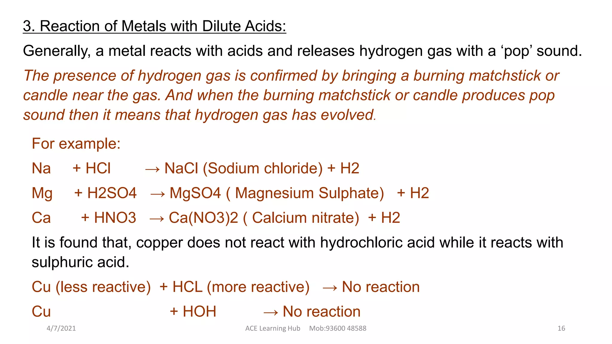 CBSE Class 8 Science _Metals and non metals | PDF