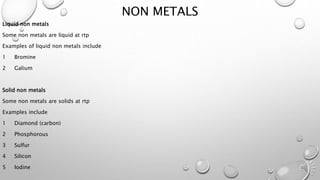 Metals and Non-Metals | PPTX