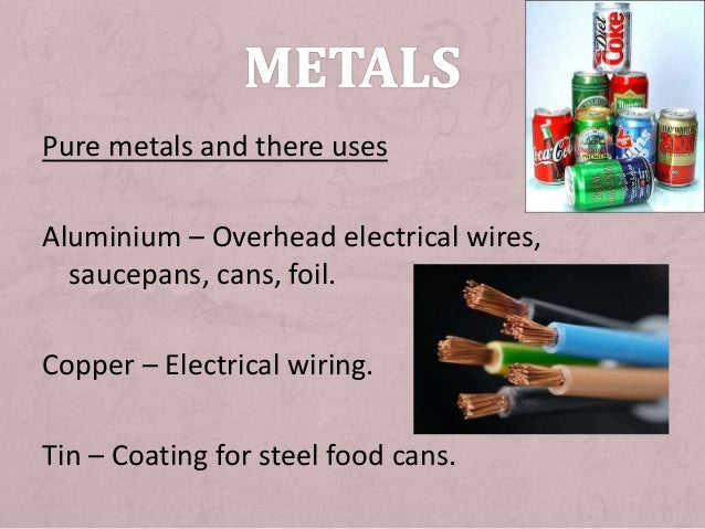 Metals, non metals and metalloids