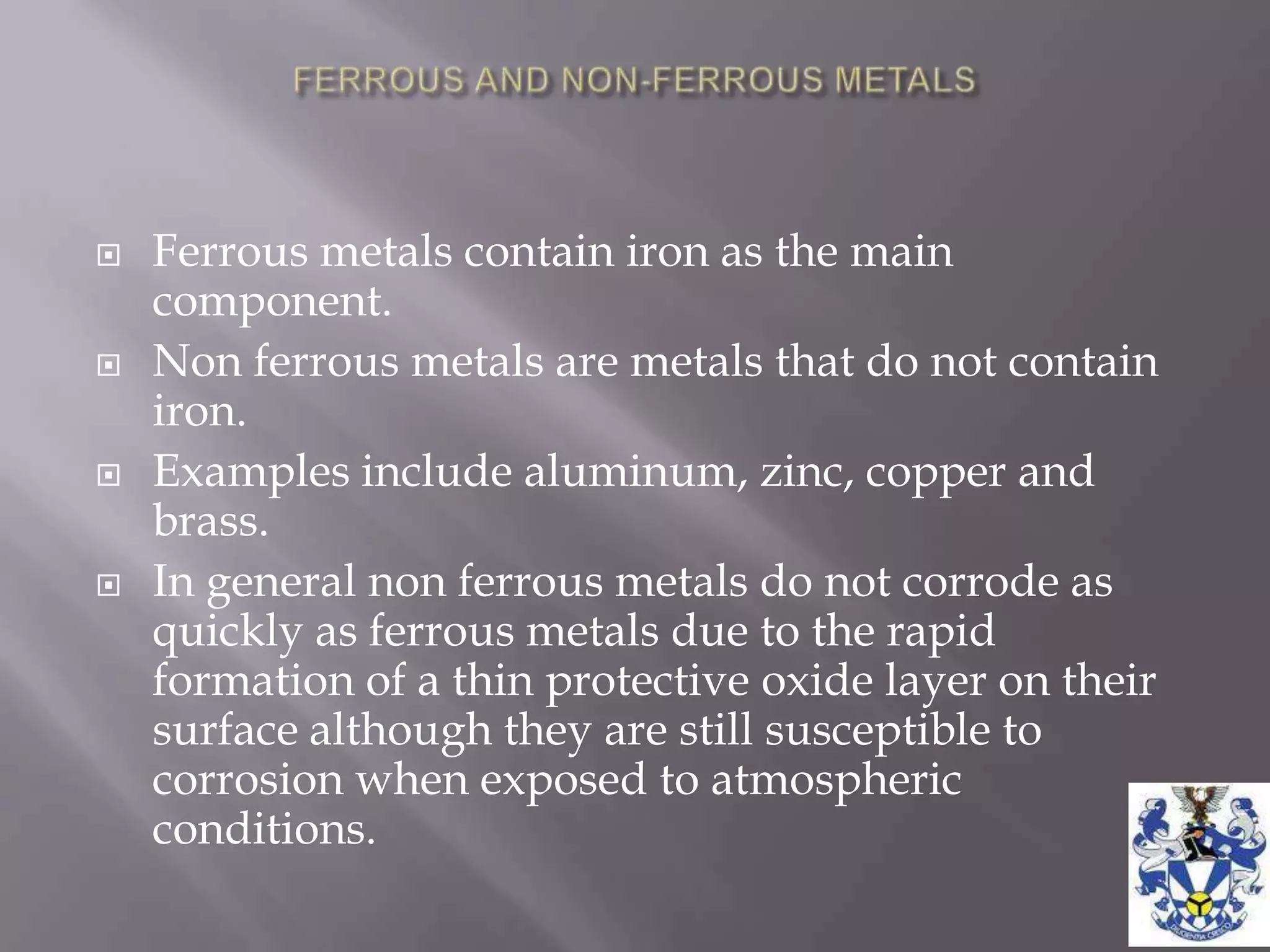 Metals of industrial importance | PPTX | Chemistry | Science