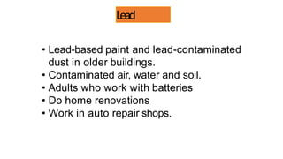 Metal toxicity presentation-Forensic 