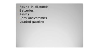 Metal toxicity presentation-Forensic 
