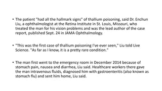 Metal toxicity presentation-Forensic 