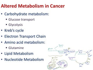 Metabolic Alterations in Cancer | PPTX