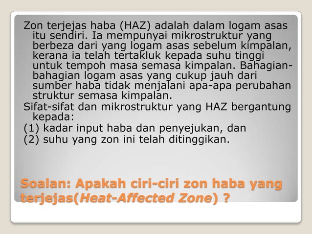 Metalurgi kimpalan kimpalan rekabentuk dan proses pemilihan. | PPTX