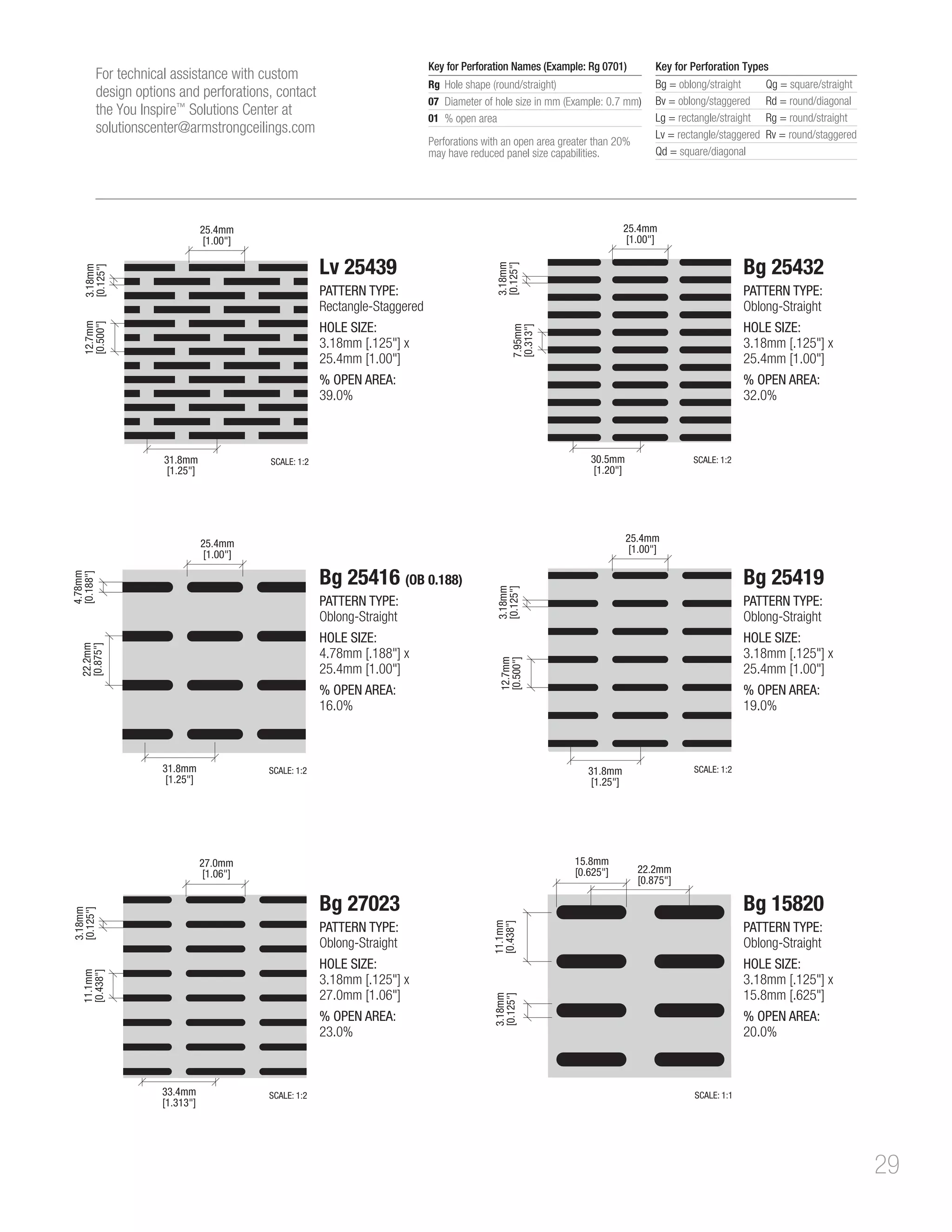 Rectangle Perforation 13-Working details Metalworks ceilings-perforations-brochure | PDF