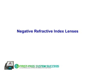 Negative Refractive Index Lenses
 
