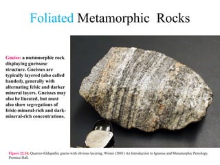 Metamorphic Classification of rocks .ppt