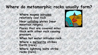 Metormantry Rocks Metamorphic rock | PPTX