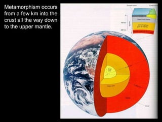 Metamorphism leads to changes in: Mineral content