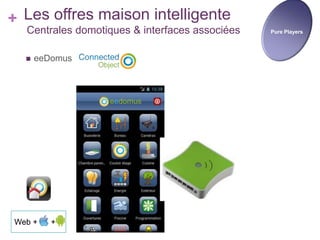 + Les offres maison intelligente

Centrales domotiques & interfaces associées



eeDomus

Web +

+

Pure Players

 
