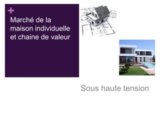 +

Marché de la
maison individuelle
et chaine de valeur

Sous haute tension

 