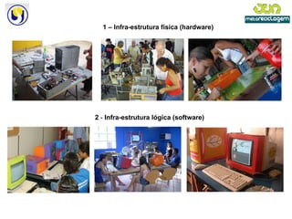 1 – Infra-estrutura física (hardware) 2  -  Infra-estrutura lógica (software) 