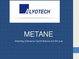 METANE
Modelling Underwater Gas/Oil Blowout and LNG Leak
 