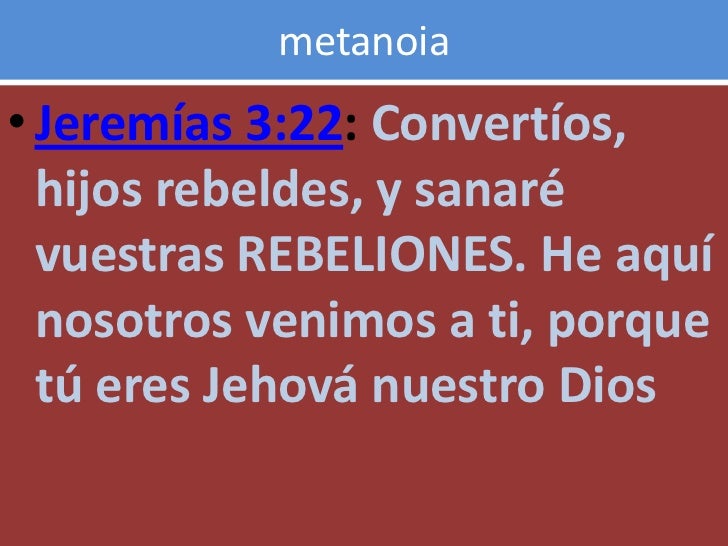 Resultado de imagen para jeremias 3 22