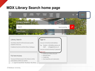 © Middlesex University
MDX Library Search home page
 