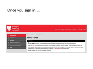 Once you sign in…..
 