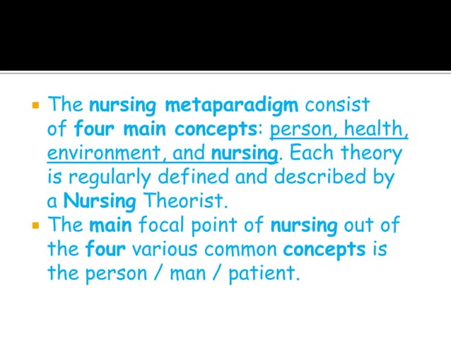 nursing metaparadigm essay