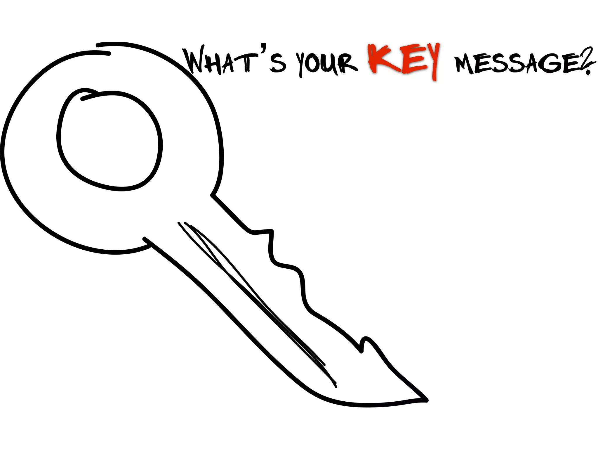 What’s your key message?