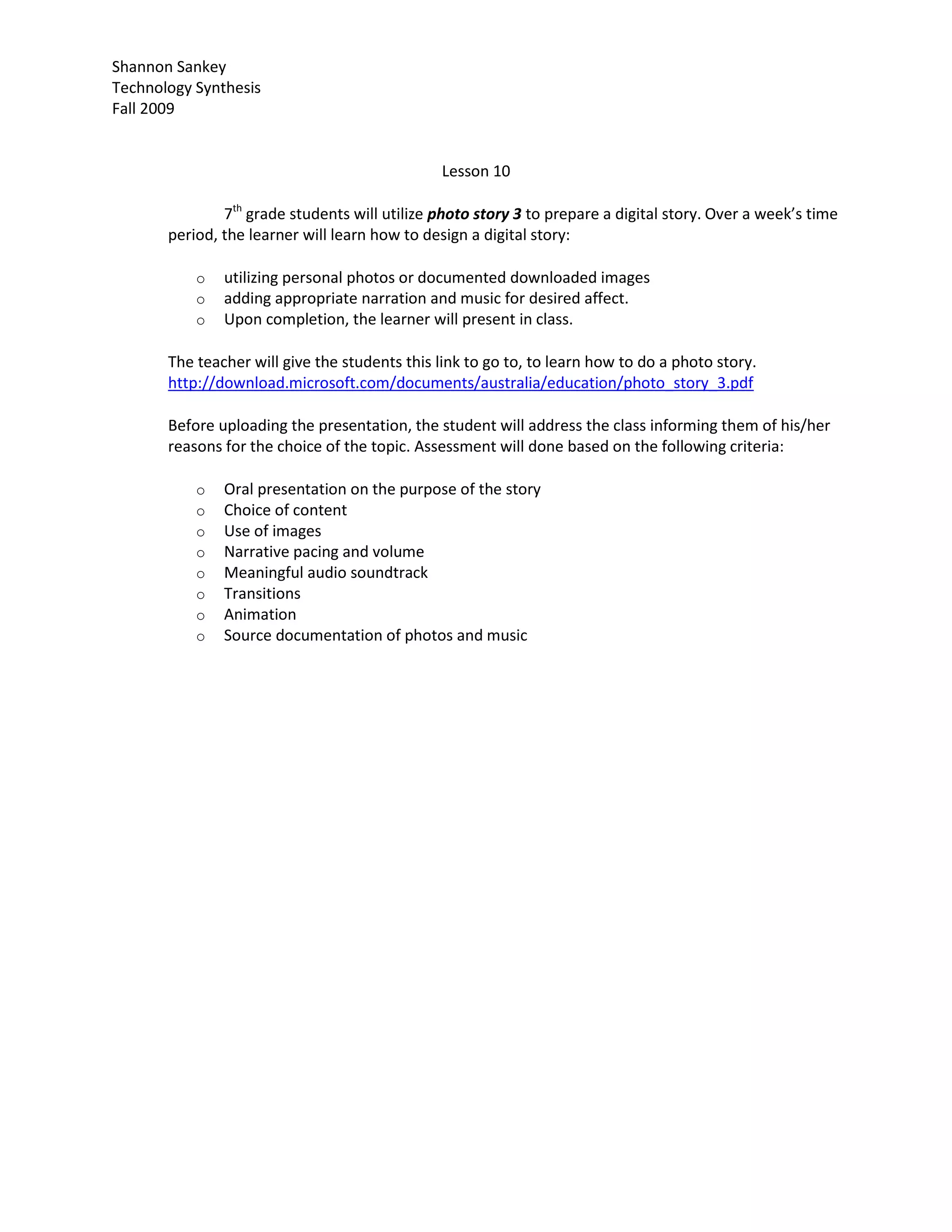 technology teaching synthesis