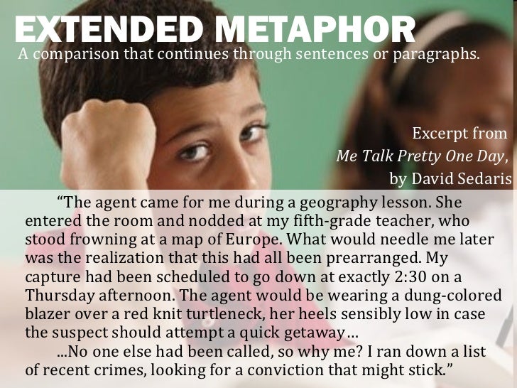 Metaphors direct implied and extended