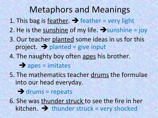 Metaphors | PPT