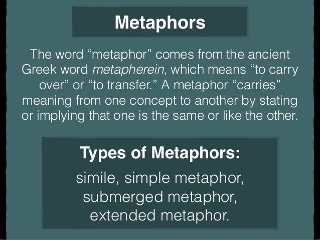 metaphors implied metaphor