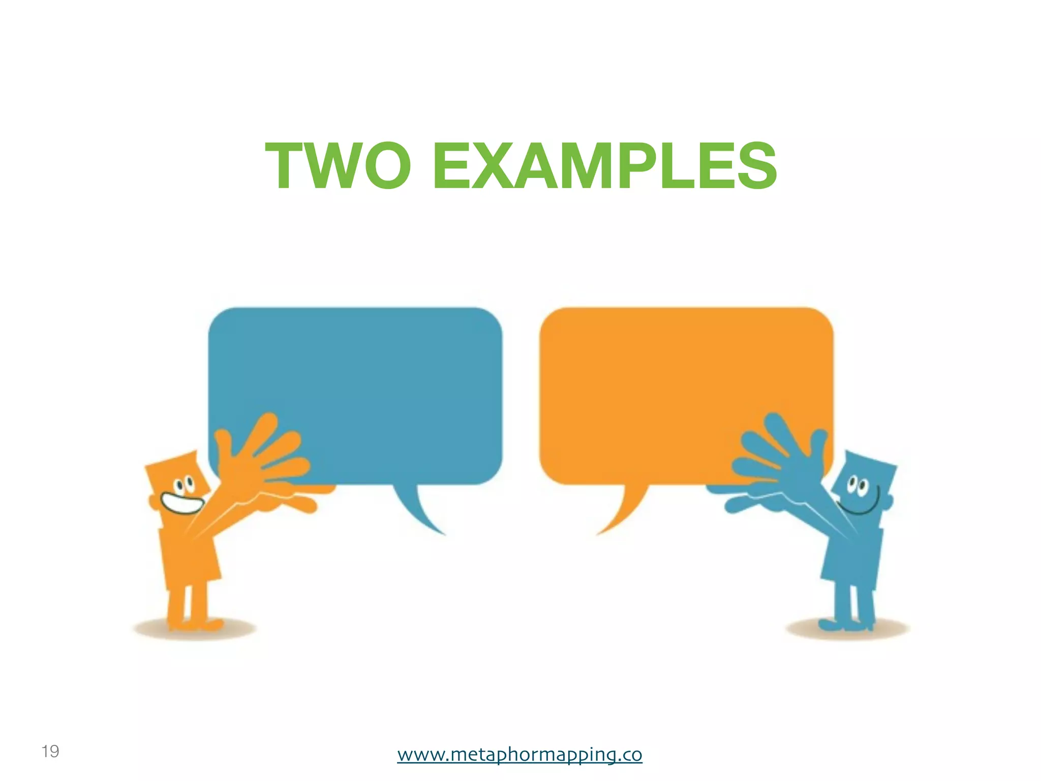 TWO EXAMPLES




19      www.metaphormapping.co
 