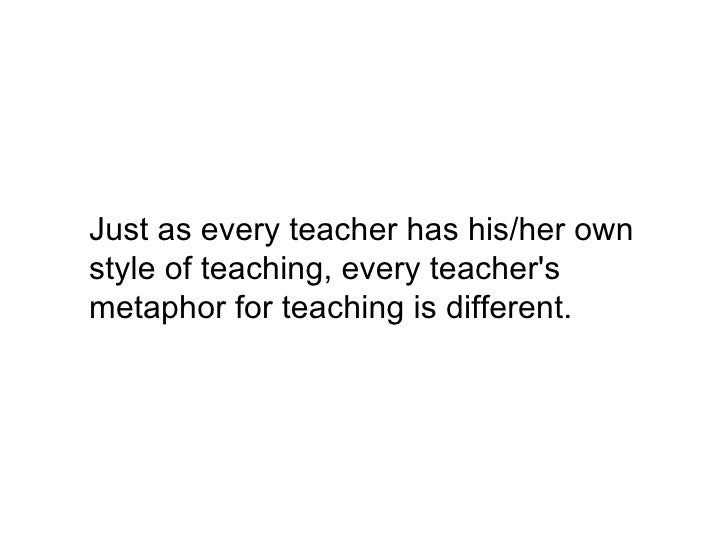 Metaphors For Teaching