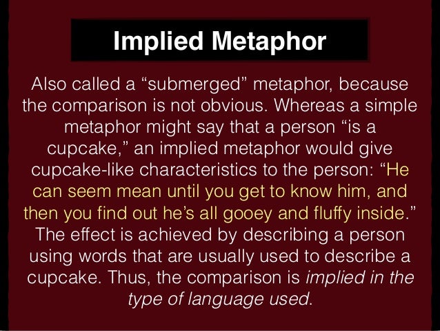 metaphors introduction implied metaphor