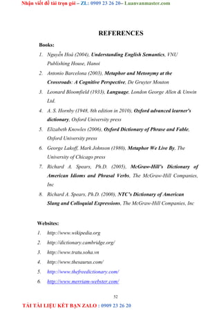 Metaphors Relating To The Names Of Animals In English And Vietnamese.doc