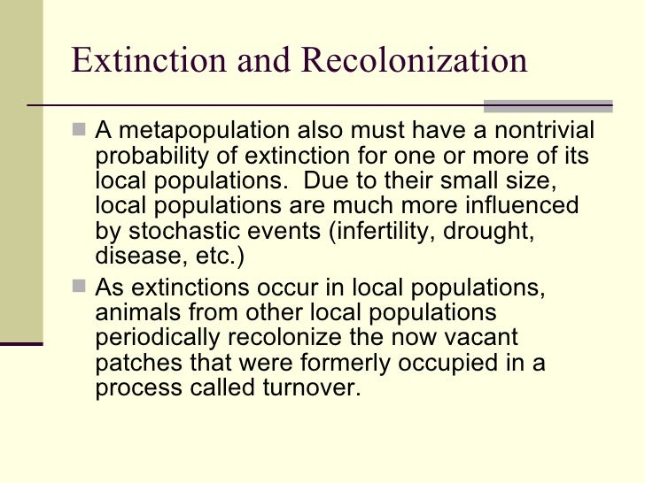 Metapopulations