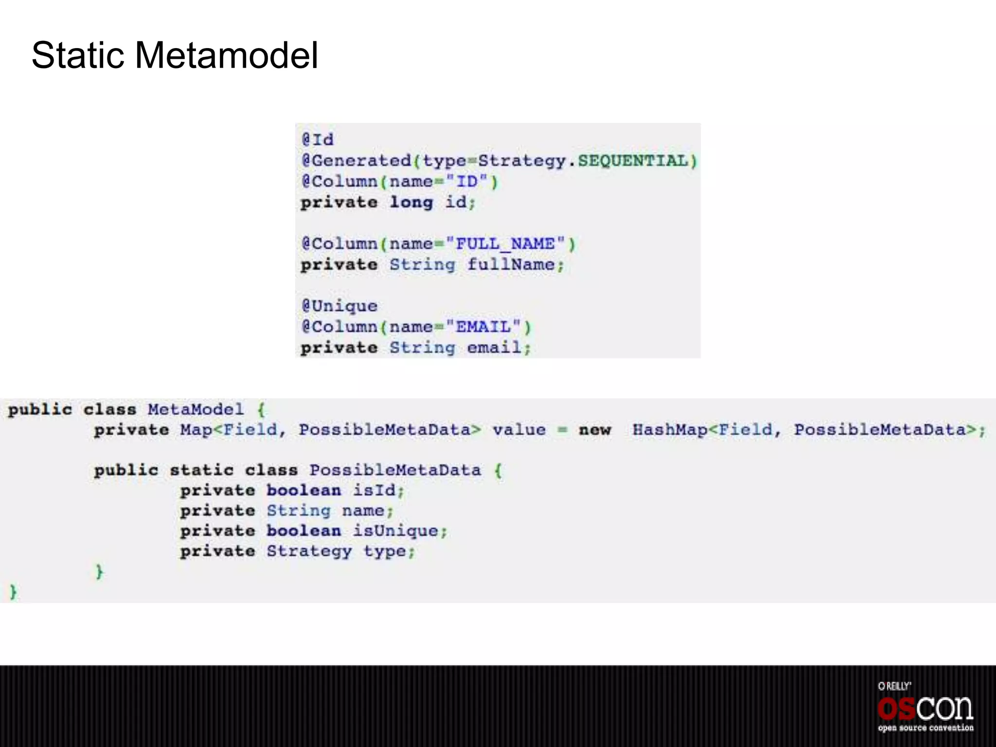 Static Metamodel
 
