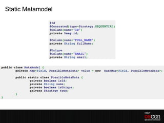 Static Metamodel
 