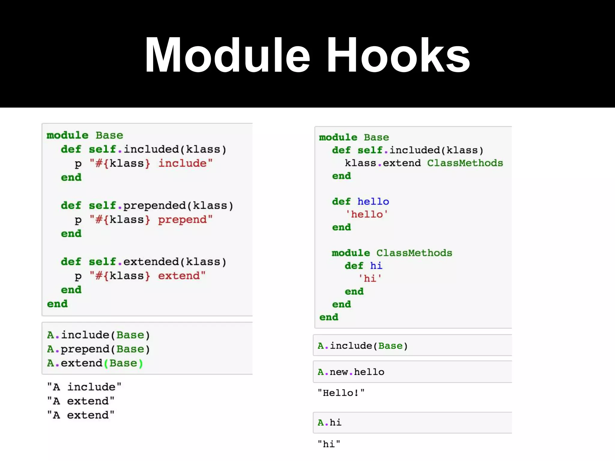 Module Hooks
 